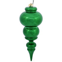 14" Shiny Finial Ornament, Champagne, Burgundy, Red, Midnight Blue, or Green