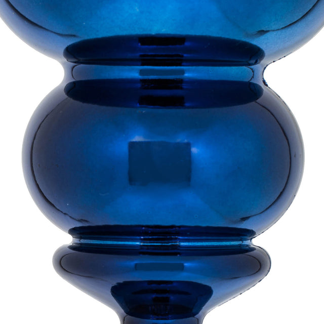 14" Shiny Finial Ornament, Champagne, Burgundy, Red, Midnight Blue, or Green