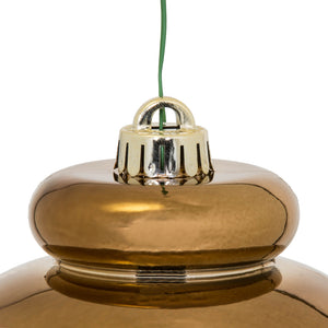 Mocha Shiny Finial Ornament 14"