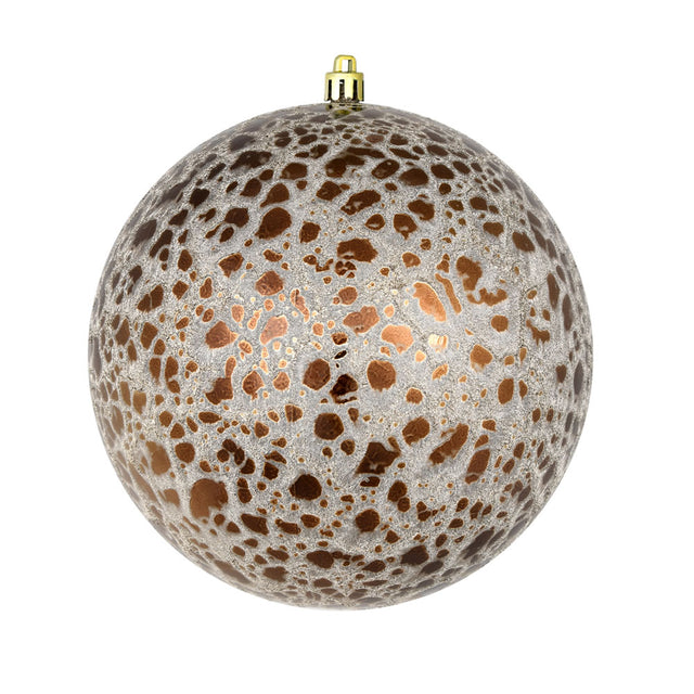 Mocha Crackle Ball Ornament | 4" & 6"