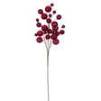 Ball Ornament Spray Mocha, Champagne, Red, Green, additional view