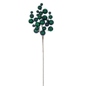 30" Ball Ornament Spray Mocha | Champagne | Red | Green