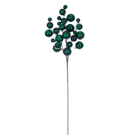 Ball Ornament Spray Mocha, Champagne, Red, Green, additional view