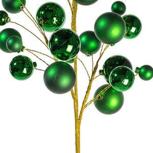 30" Ball Ornament Spray Mocha | Champagne | Red | Green