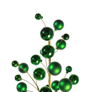 30" Ball Ornament Spray Mocha | Champagne | Red | Green