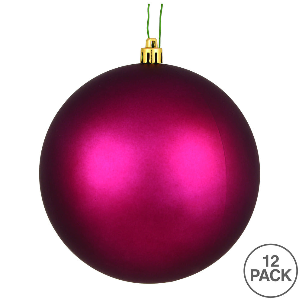 2.75" Berry Red Matte Ball Ornament