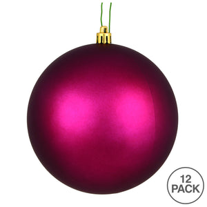 2.75" Berry Red Matte Ball Ornament