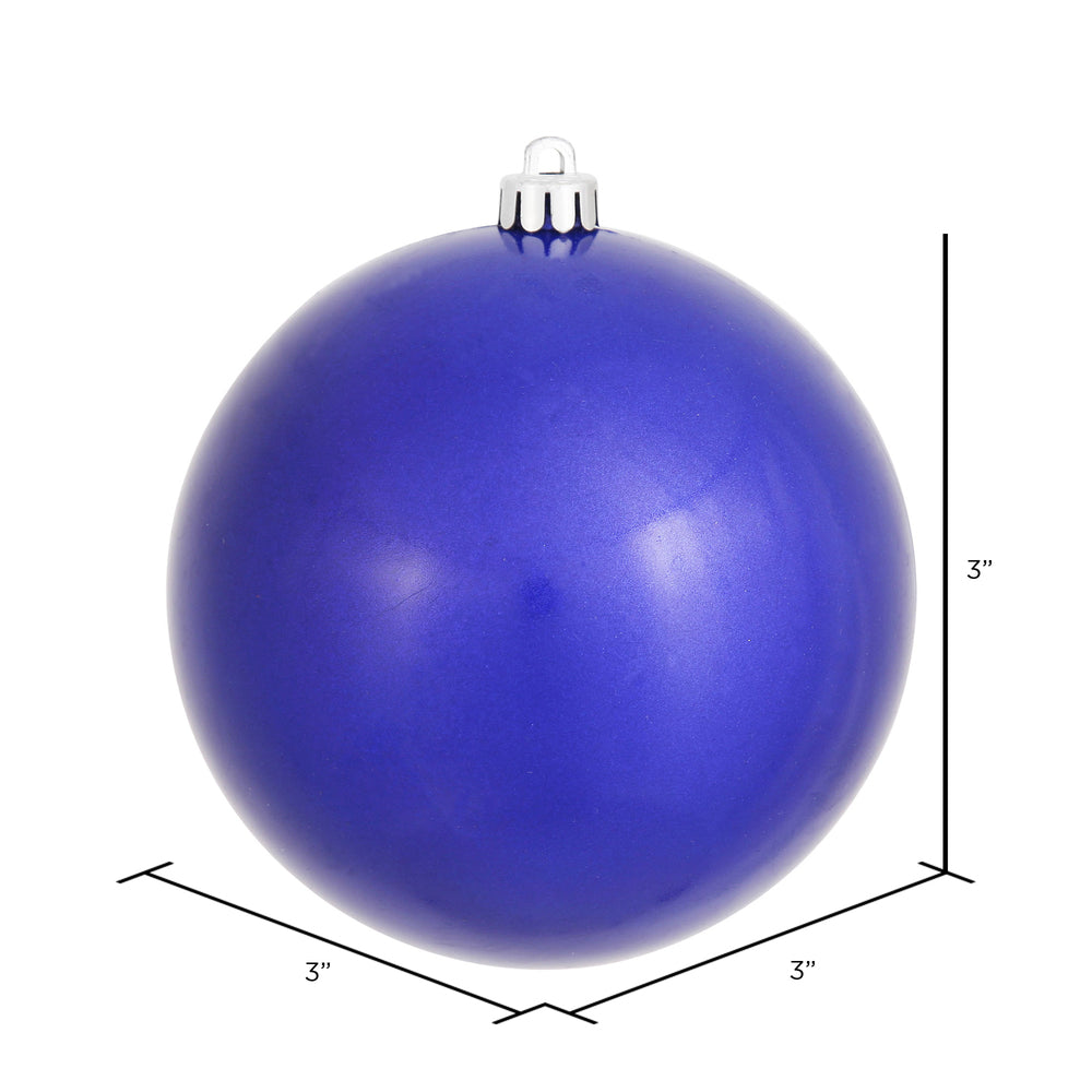 3" Cobalt Candy Ball Ornament