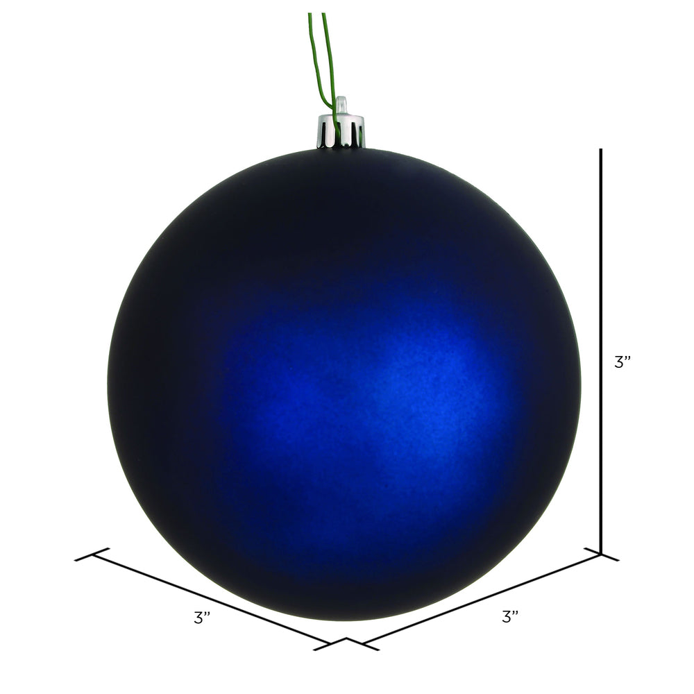 3" Midnight Blue Matte Ball