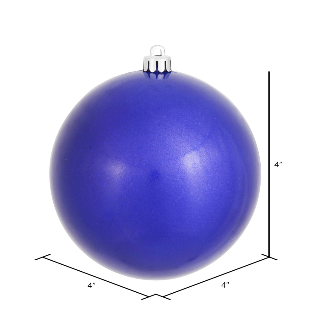 4" Cobalt Candy Ball Ornament