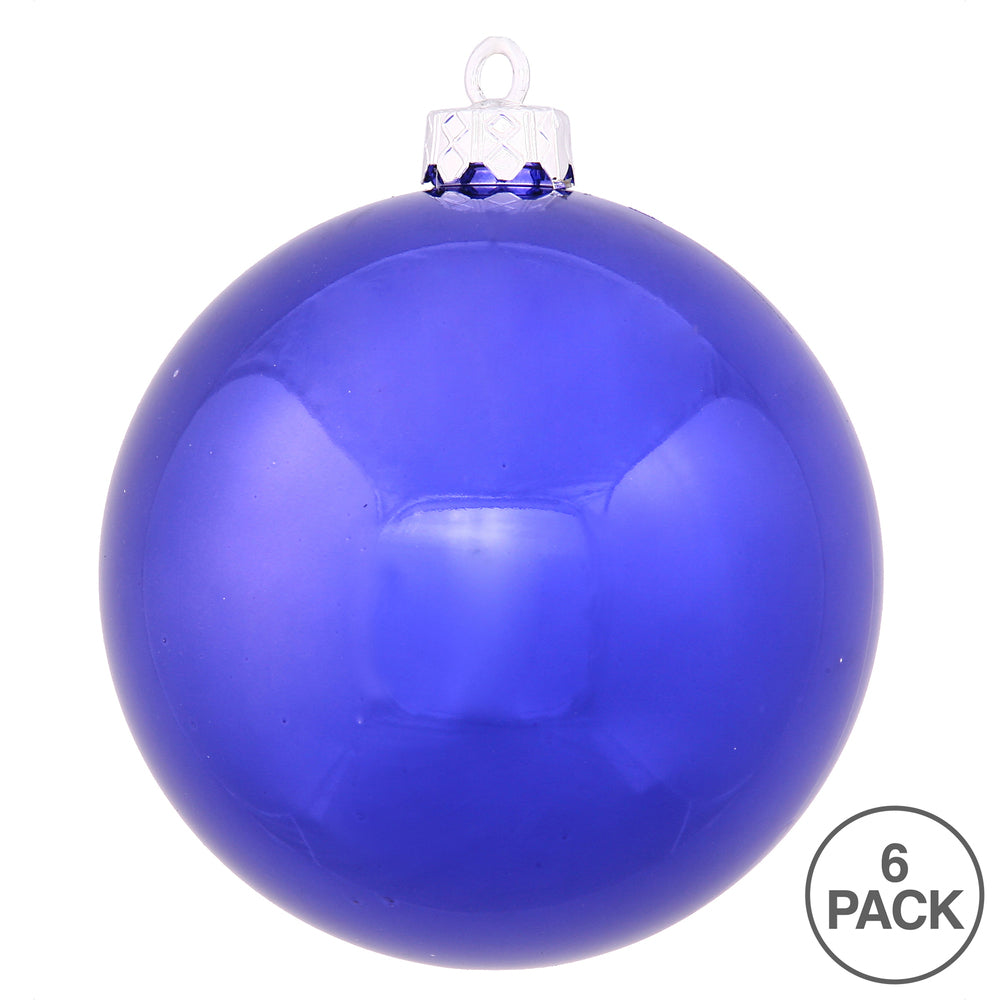 4" Cobalt Shiny Ball Ornament