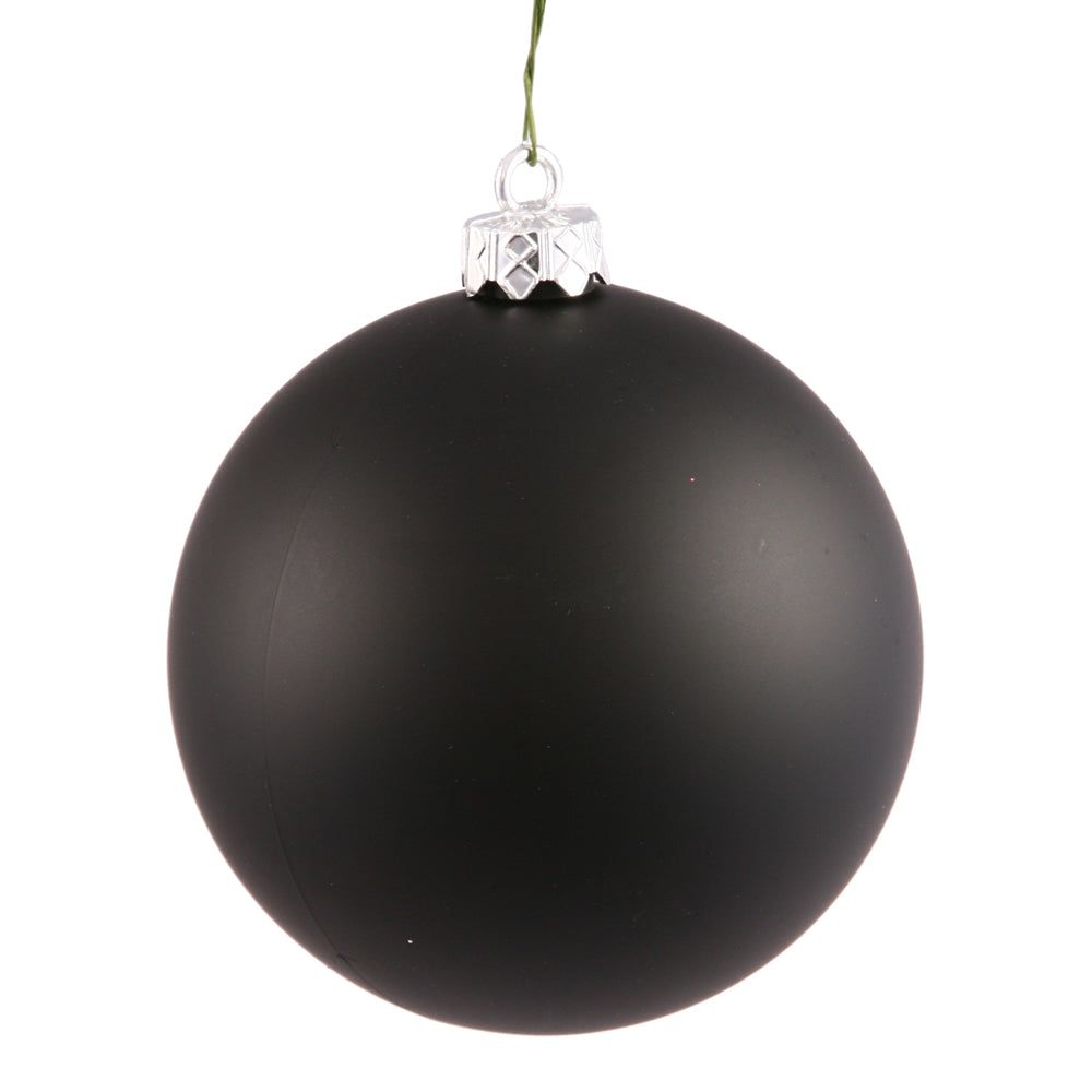 4" | 6" | 8" | 10" Black Matte Seamless UV Ornament