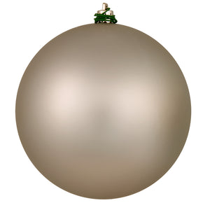6" Oat Matte Ball Ornament