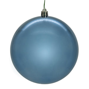 6" Denim Blue Shiny Ball Ornament