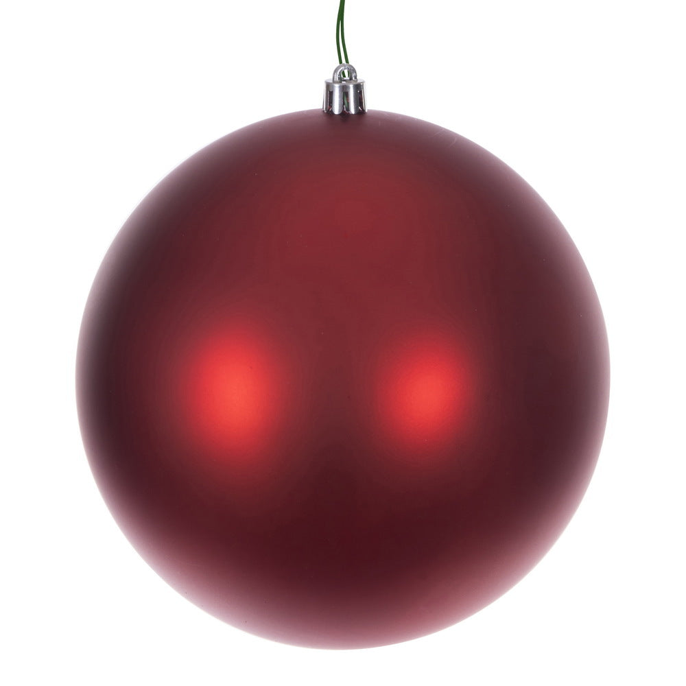 4" | 6" | 8" | 10" Red Matte Seamless UV Ornament