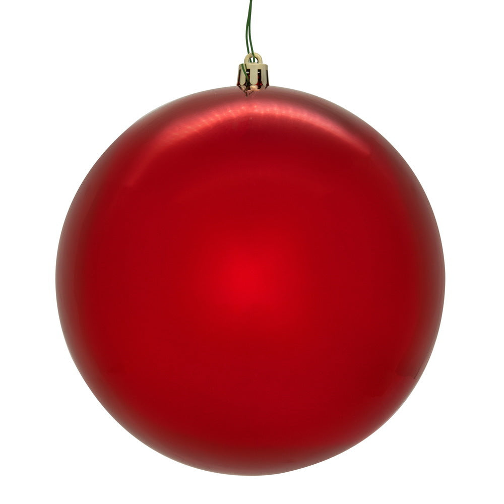 4" | 6" | 8" | 10" Red Shiny Seamless UV Ornament