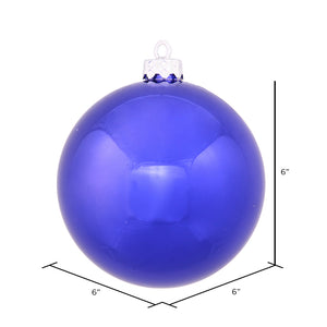6" Cobalt Shiny Ball Ornament