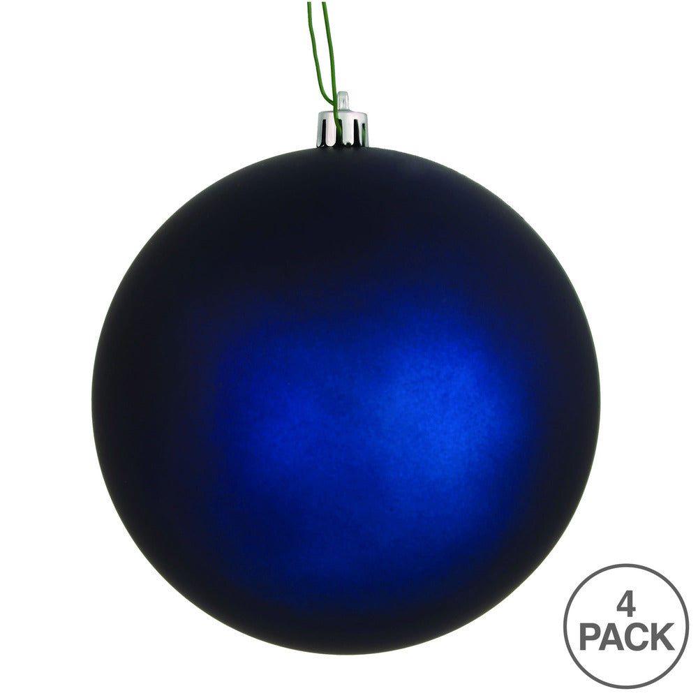 6" Midnight Blue Matte Ball Ornament