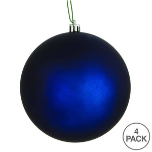 6" Midnight Blue Matte Ball Ornament