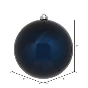 8" Midnight Blue Candy Ball Ornament