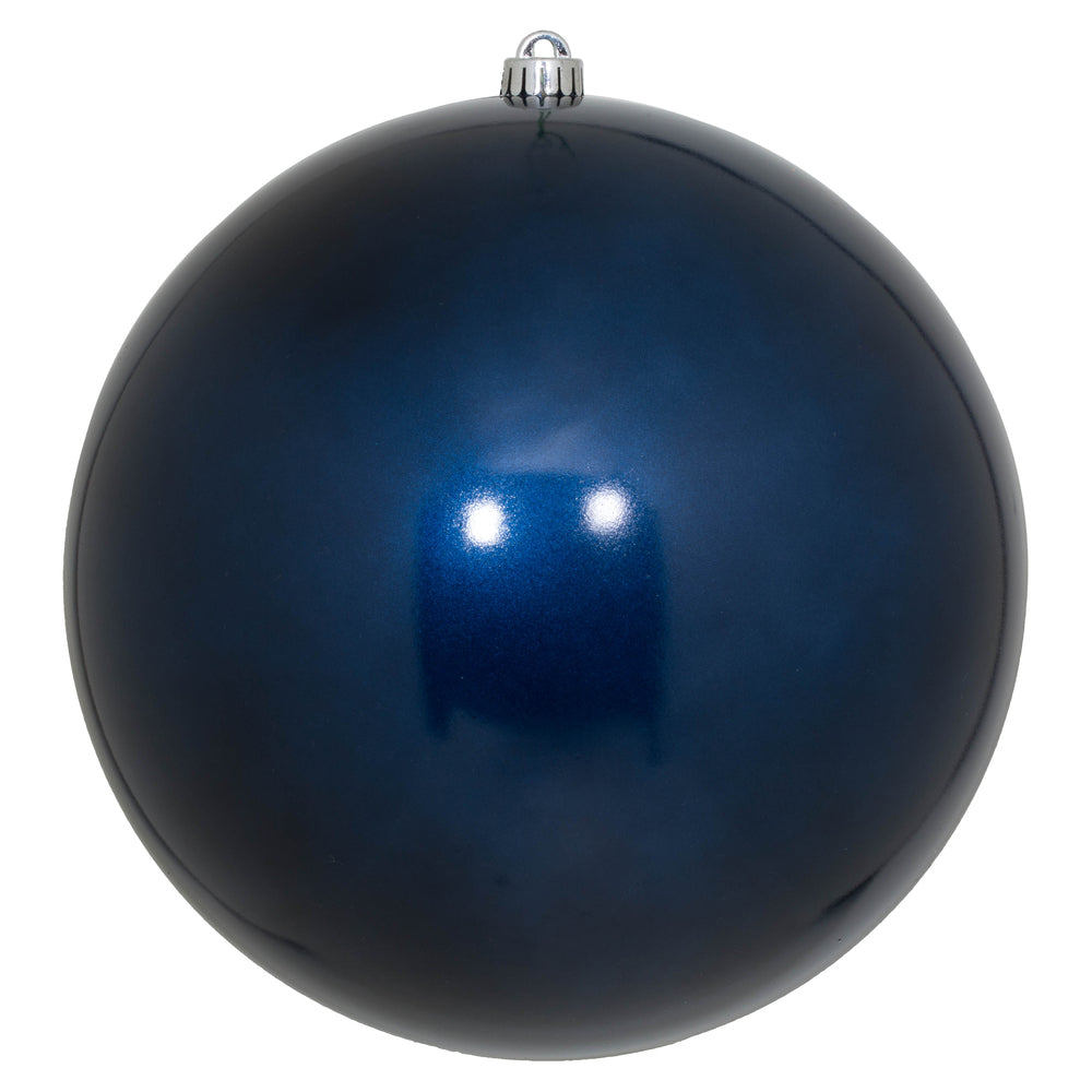 12" Midnight Blue Candy Ball Ornament
