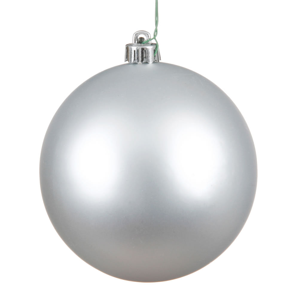 4" | 6" | 8" | 10" Silver Matte Seamless UV Ornament