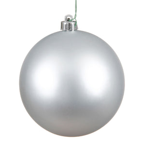 4" | 6" | 8" | 10" Silver Matte Seamless UV Ornament