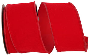 Velvet Outdoor Duro Domestic Wired Edge, Red, 2-1/2 Inch, 10 Yards