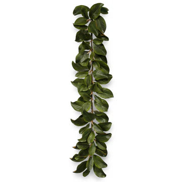 5' Green Magnolia Leaf Luxury Garland