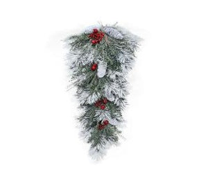 Frosted Pine/Cone/Fresh Berry Christmas Decor
