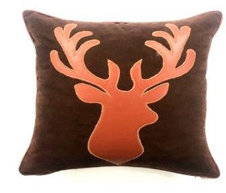 Velvet Embroidered Deer Christmas Decor