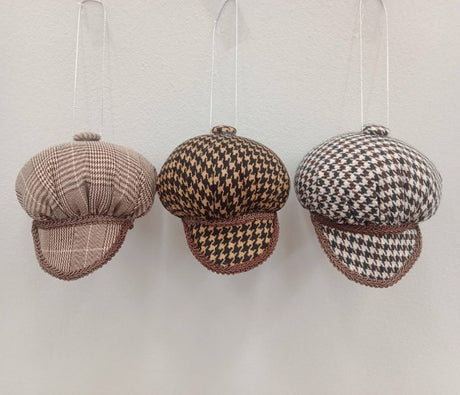4 inch Fabric Caddy Country Club Cap Ornament