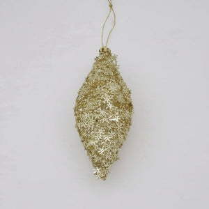 7" Metallic Snowflake Finial Ornament