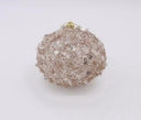 4" Metallic Snowflake Ball Ornament gold | champagne