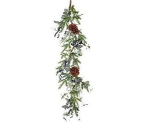 57" Blueberry/Pod Eucalyptus Cedar/Pine Garland