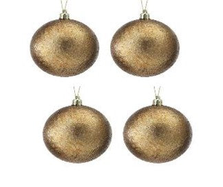 Antique Gold Painted Speckled Ball, additional view