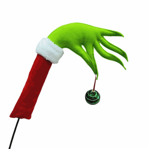 14" Grinch Hand with Ball on Stick