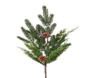 24" Real Touch Cedar | Spruce | Cone Spray