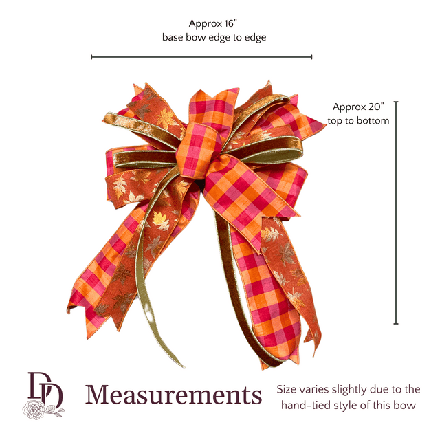 16" x 20" Maple Grove Hand-Tied Designer Bow