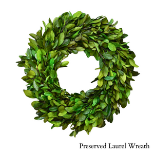 Preserved Laurel Wreath, 16"