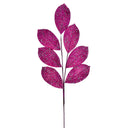 27" Glitter Leaf Christmas Spray | Red | Midnight Blue | Champagne | Cerise | White