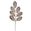 27" Glitter Leaf Christmas Spray | Red | Midnight Blue | Champagne | Cerise | White