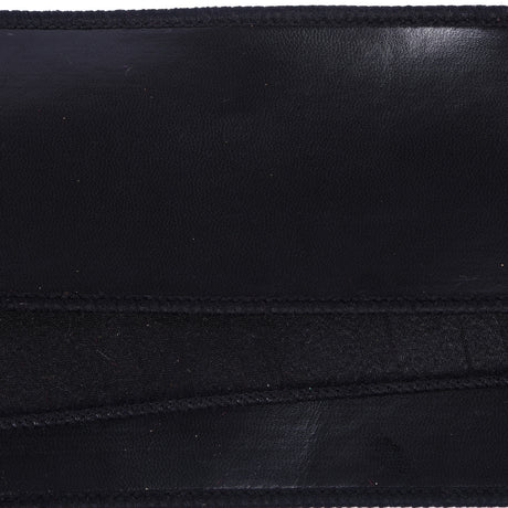 Faux Leather Ribbon with Black Dupioni Backing Black, Red, additional view