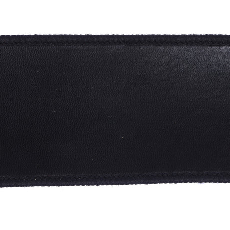 Faux Leather Ribbon with Black Dupioni Backing Black, Red, additional view