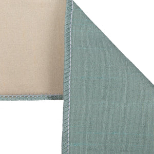 2.5" Aqua Dupion Double Fused Ribbon | 10 Yards