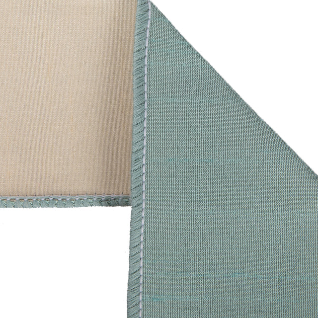 2.5" Aqua Dupion Double Fused Ribbon | 10 Yards