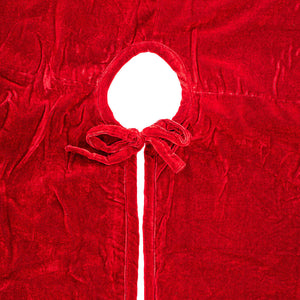60" | 84" Plush Velvet Christmas Tree Skirt | Red, Midnight Blue, or Champagne