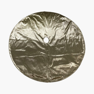 60" | 84" Gold Metallic Christmas Tree Skirt