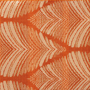 4" x 10 Yards Champagne White Feather or Burnish Orange Champagne Leaf Wired Ribbon