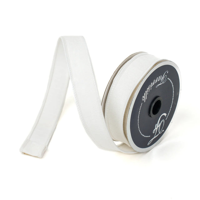 1" & 4" White Dupioni Ribbon by Farrisilk | Sold Separately
